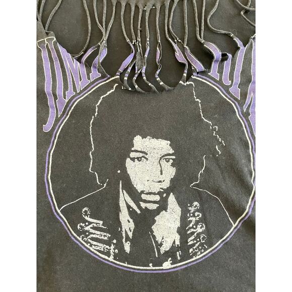 Jimi Hendrix Distressed Cutout Tee Rockin Artwork L - Picture 4 of 8